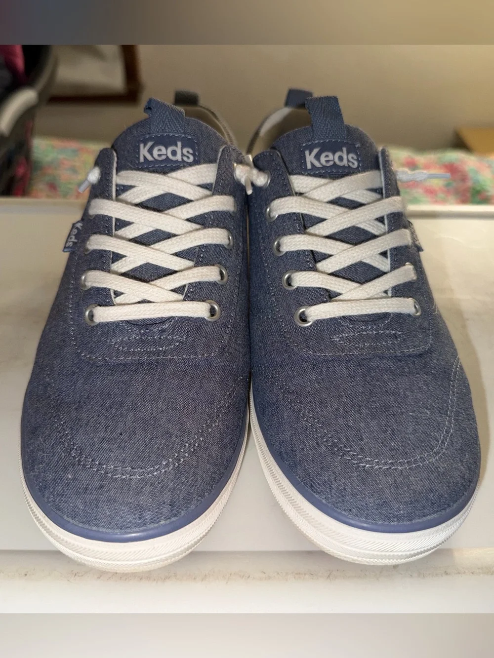 Keds Women's Blue Canvas Sneakers